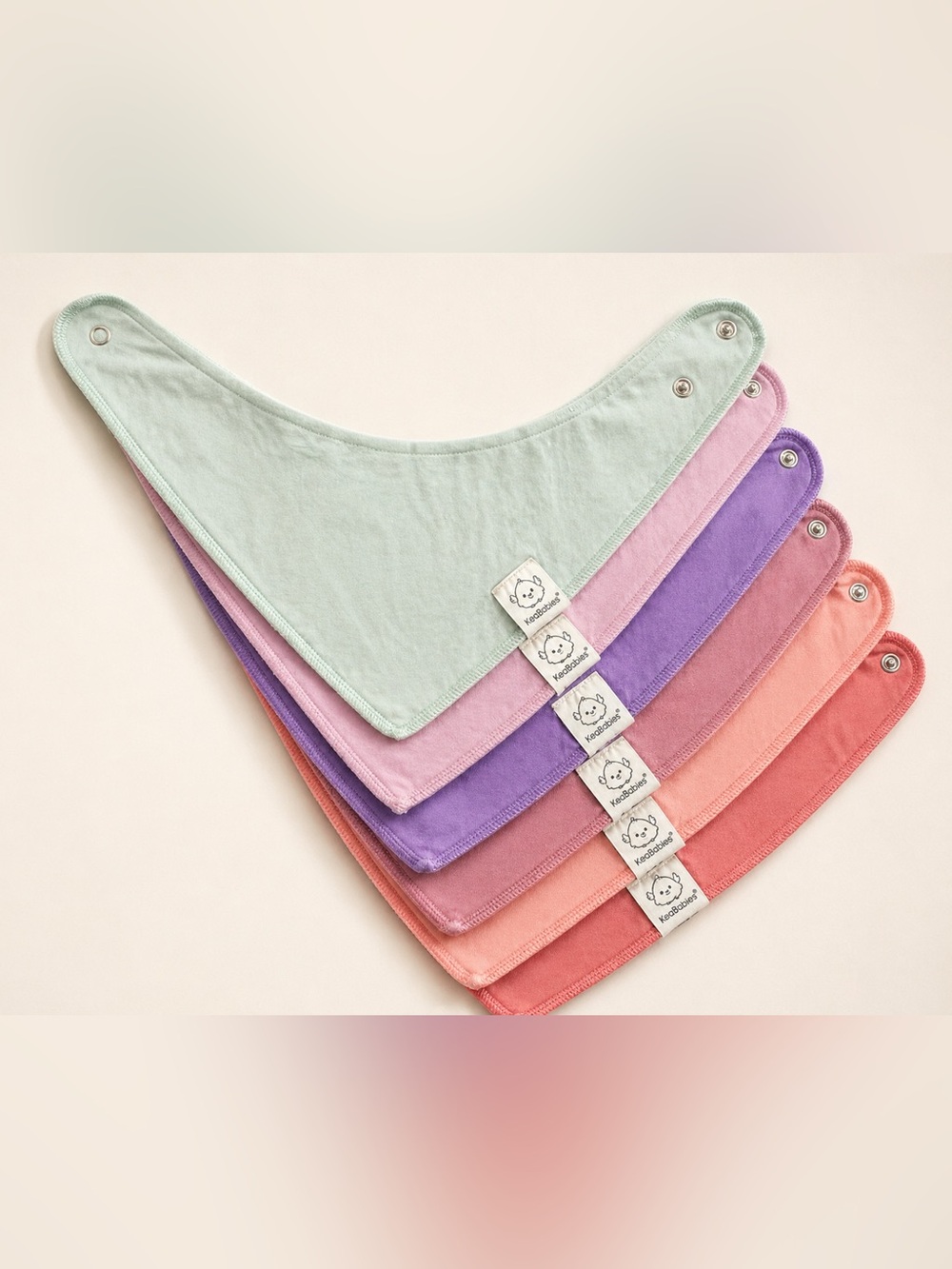 Keababies Colorful Kids Bandana Bib Set